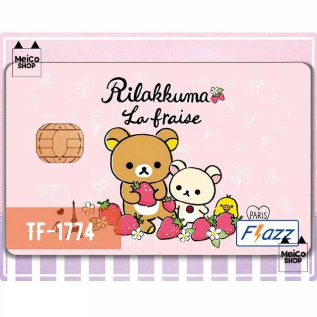 

[TF-1774] Sticker Flazz BCA Meico - Rilakkuma