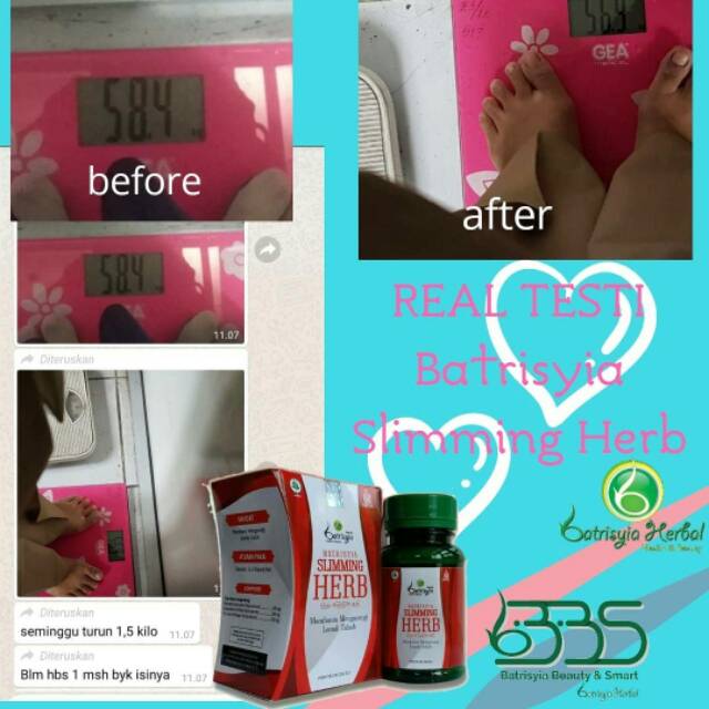 Slimming herbal batrisyia Pelangsing alami aman solusi perut buncit membakar lemak menurunkan BB