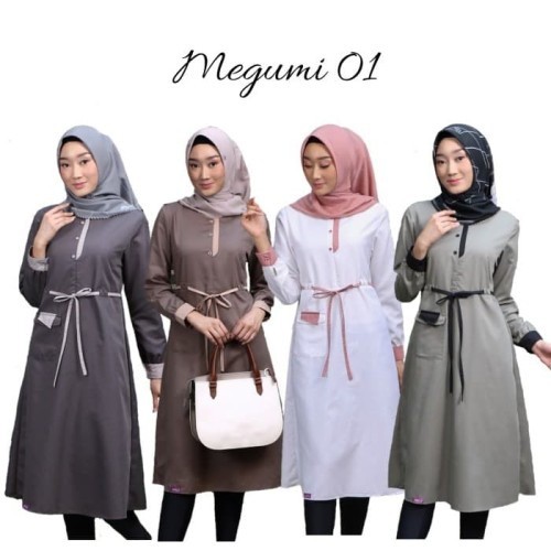 Tunik ETHICA MEGUMI 01 Black, Taupe, Green || Ethica Seply