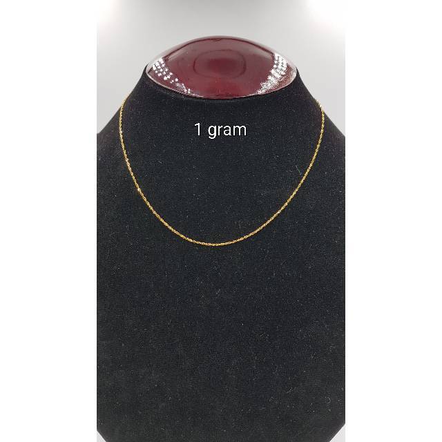 Kalung emas asli kadar 700 model disco