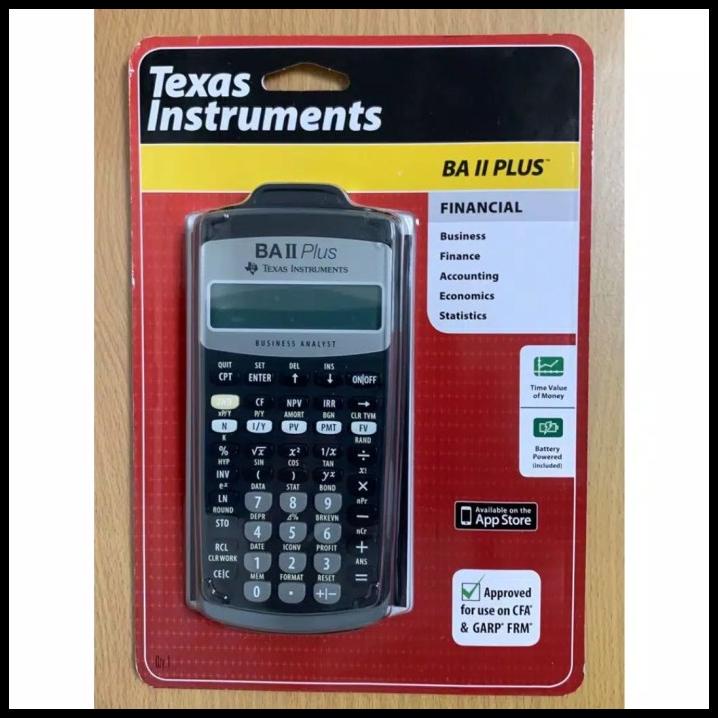 

Calculator Bisnis Texas Baii Plus Ba Ii Finance Kalkulator Keuangan Ti