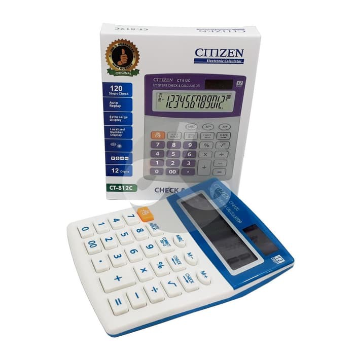 

Calculator Kalkulator CMZEN CT-812C Dekstop Calculator DA 6787