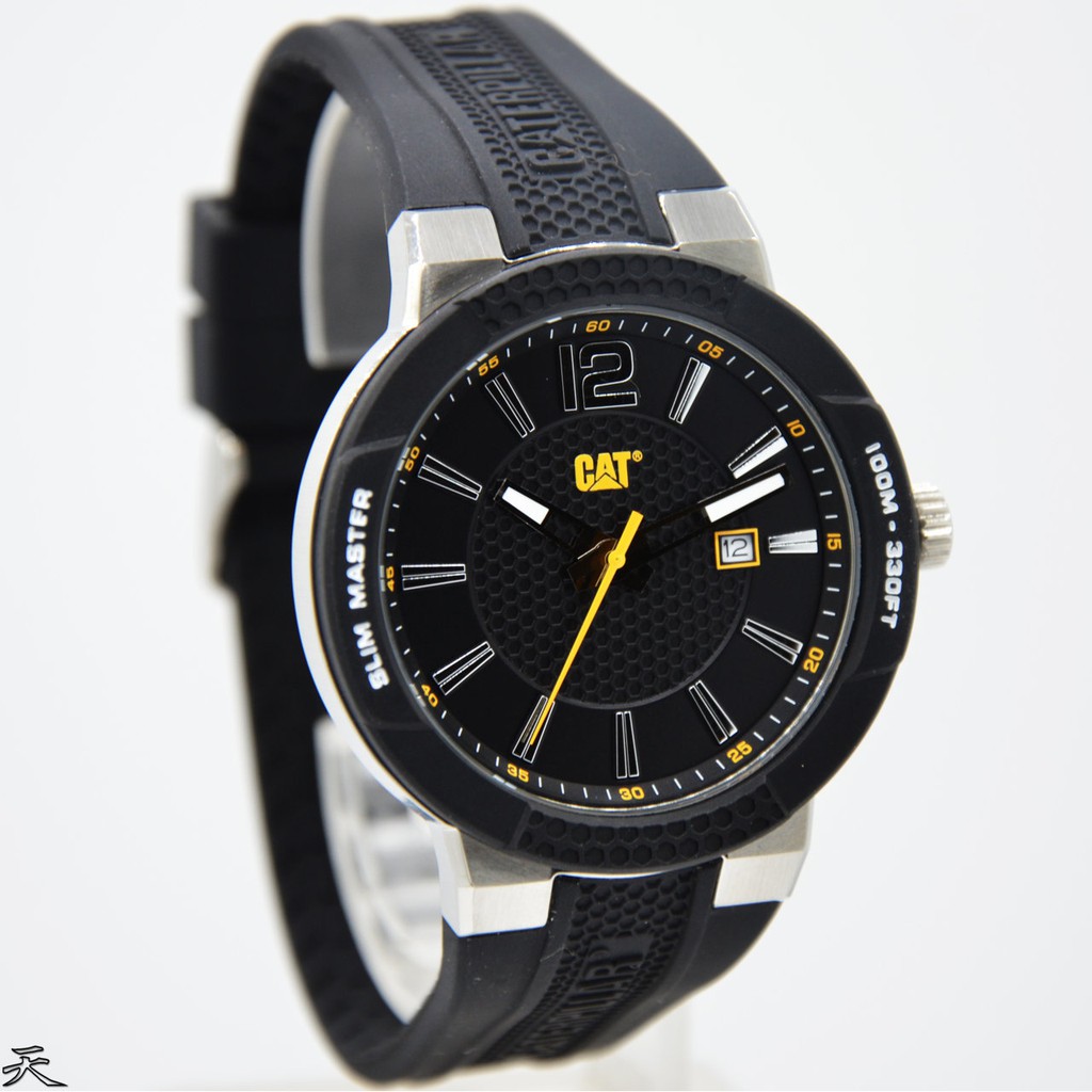 Caterpillar SH.141 Jam Tangan Pria analog strap rubber garansi resmi 2 tahun