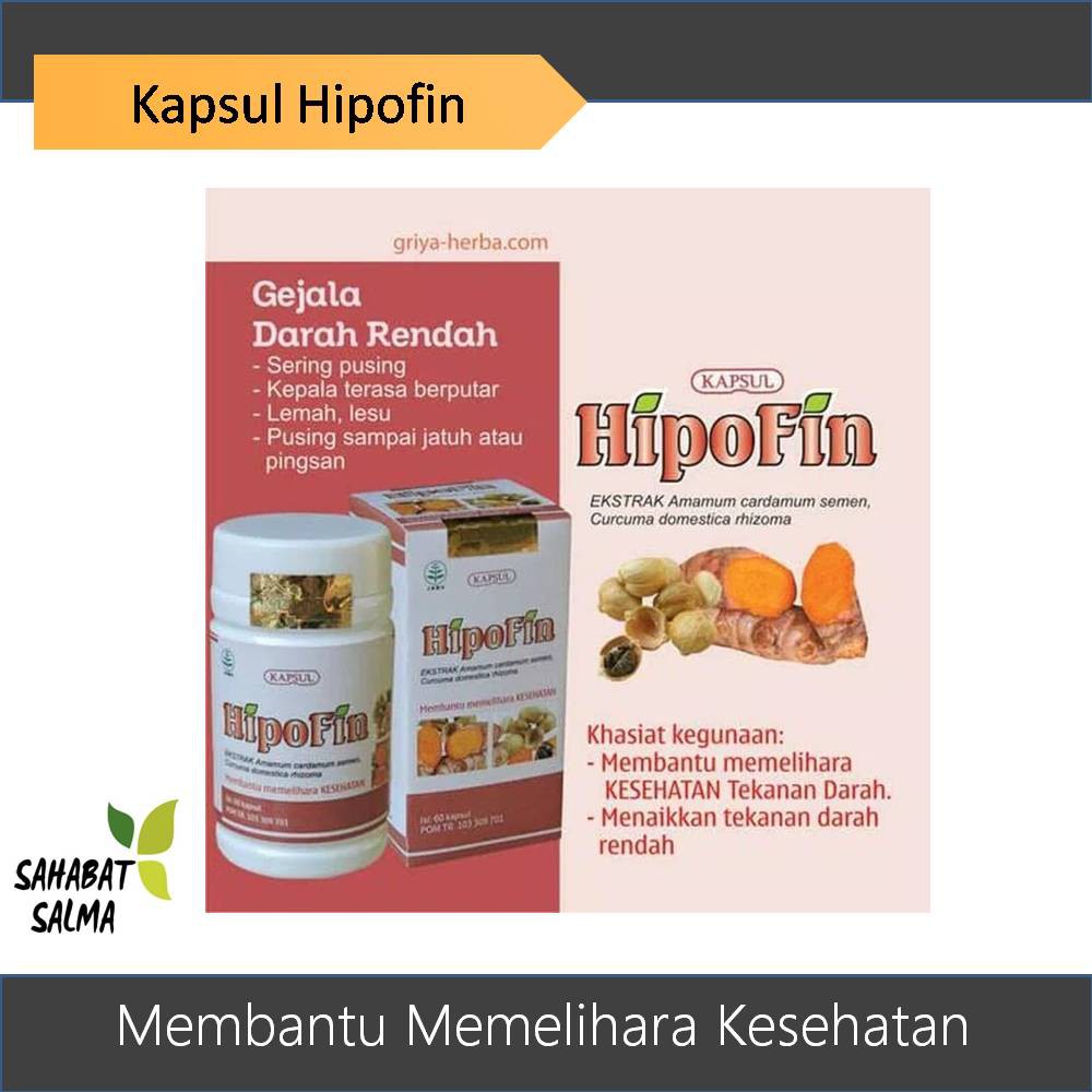 

Kapsul hipofin HERBAL HIPOFIN GRIYA HERBA . OBAT DARAH RENDAH