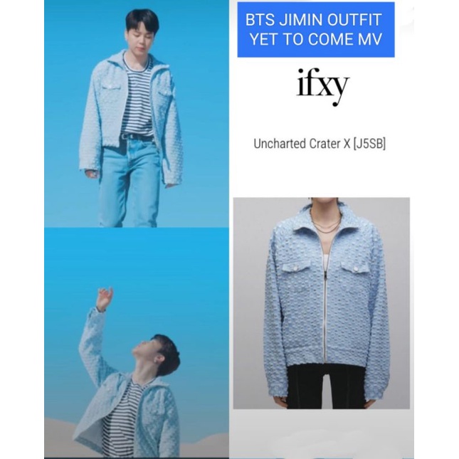 OFFICIAL BTS PARK JIMIN IFXY UNCHARTED CRATER JACKET YET TO COME MV OUTFIT