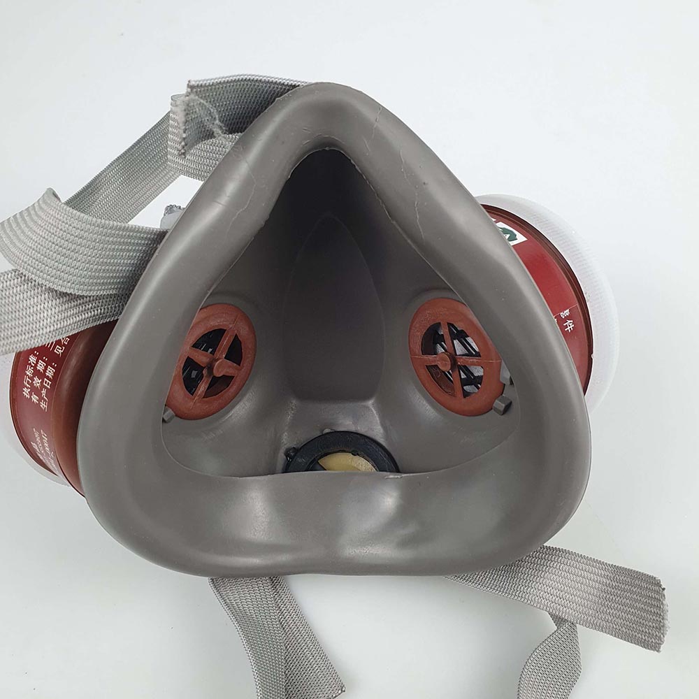 Masker Gas / Masker Gas Respirator / Masker Industrial / Masker Gas Industri Masker Anti Polusi Industri - Gray