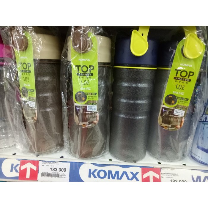 Botol Minum Komax Top 1L - Botol Minum Komax BPA Free Top 1 L - Navy