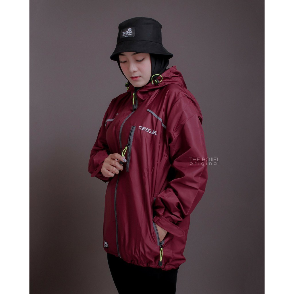 Jaket Parasut Pria Waterproof Jacket Parasit Outdoor Gunung Unisex Anti Air Dan Angin Original