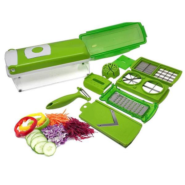 Genius Nicer Dicer Plus - Alat Pemotong Parutan Pengupas Masakan, Alat Pemotong Buah dan Sayuran