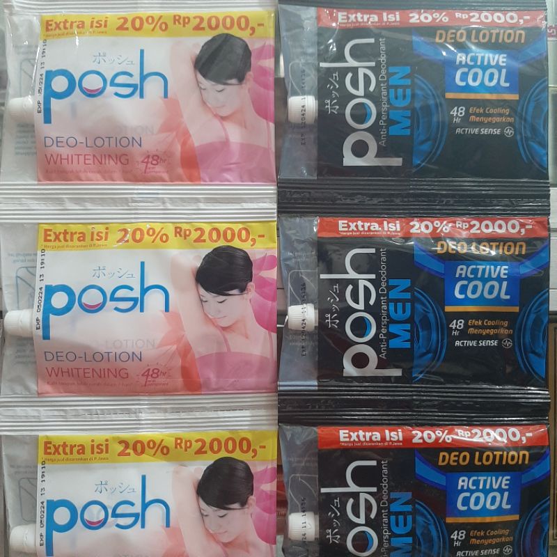 POSH DEO-LOTION WHITENING 1 RENCENG ISI 12 SACHET