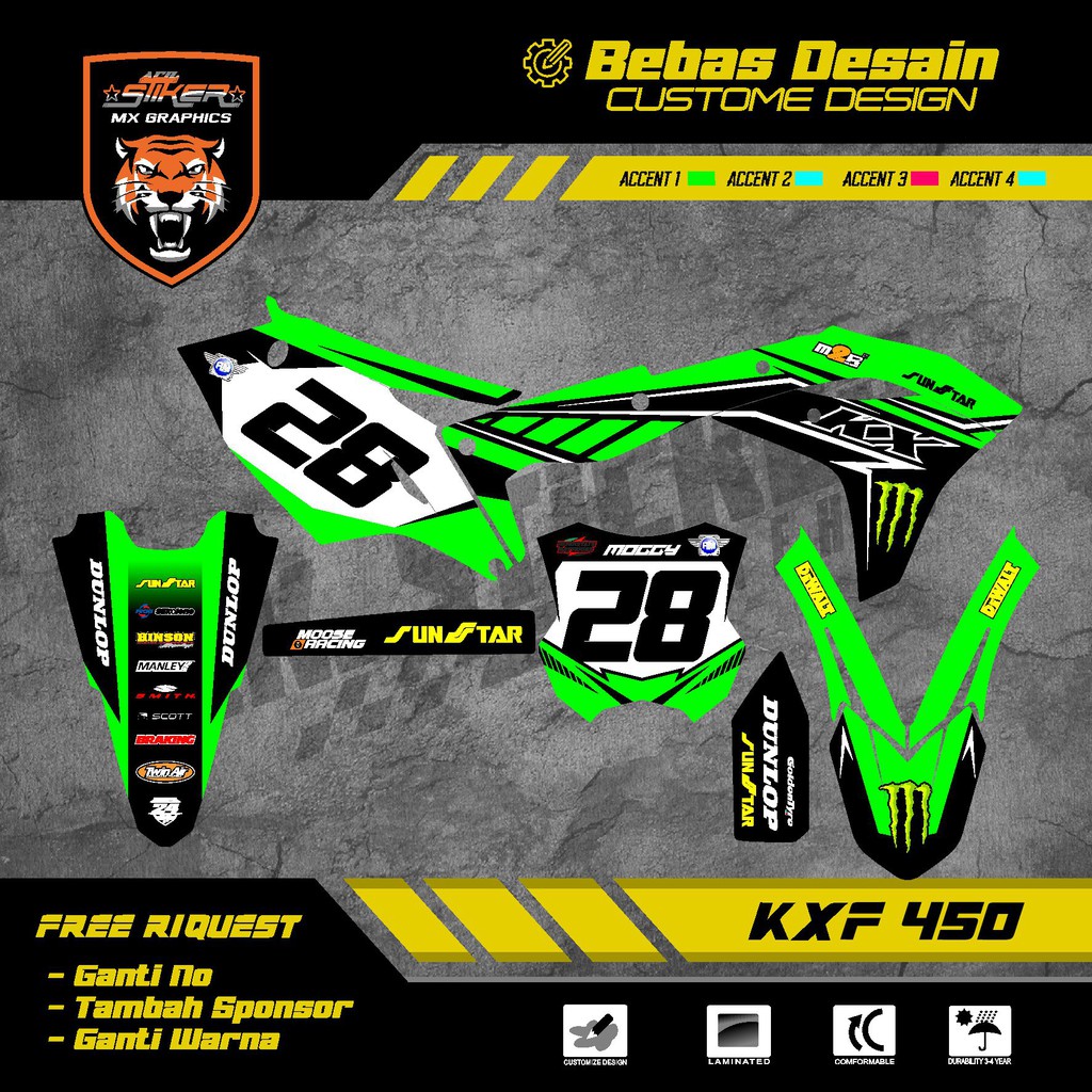 DECAL KXF 450
