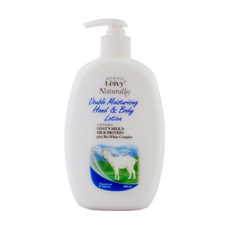 HAND BODY SUSU KAMBING PEMUTIH AMPUH LEIVY HANDBODY LOTION PUMP 500ml Goats Milk ORIGINAL MALAYSIA