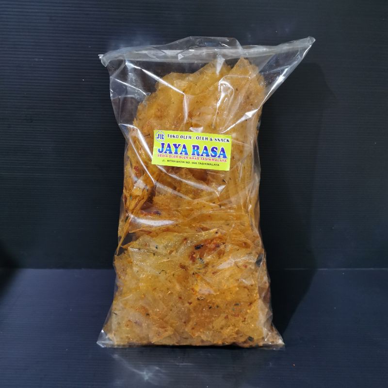 

KERIPIK KACA pedas 1/4 kg asin renyah gurih cemilan 100/250 kg