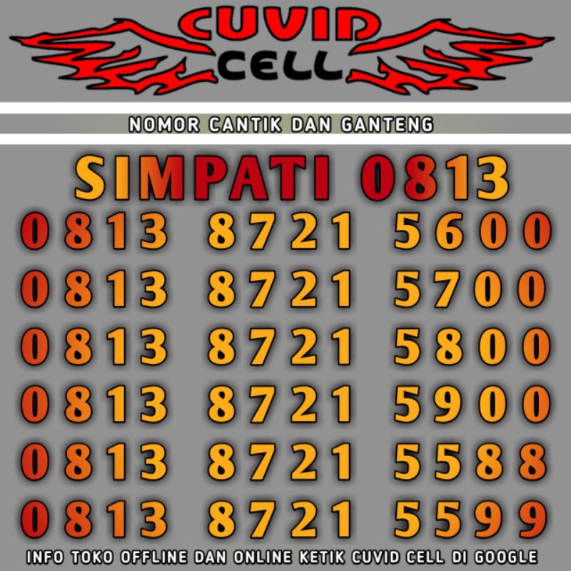 nomor simpati hokky 0813 ribuan