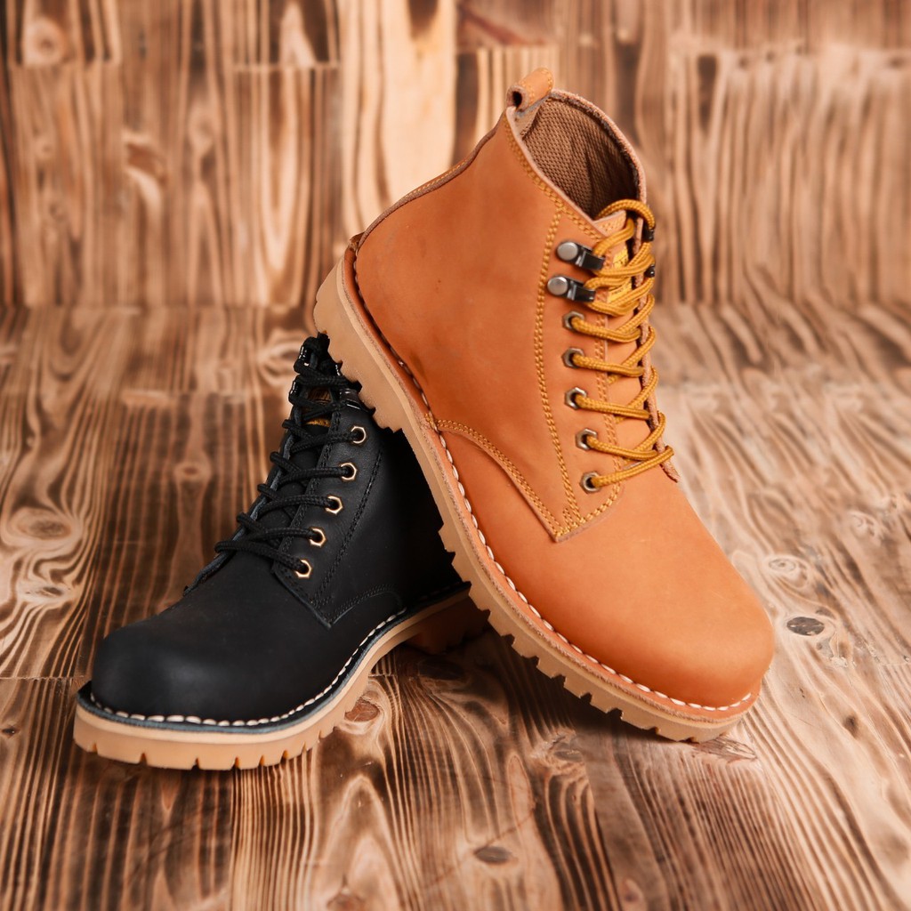 C29 sepatu pria sepatu cowok sepatu safety boots dijamin kulit asli sepatu pdl asli buatan bandung