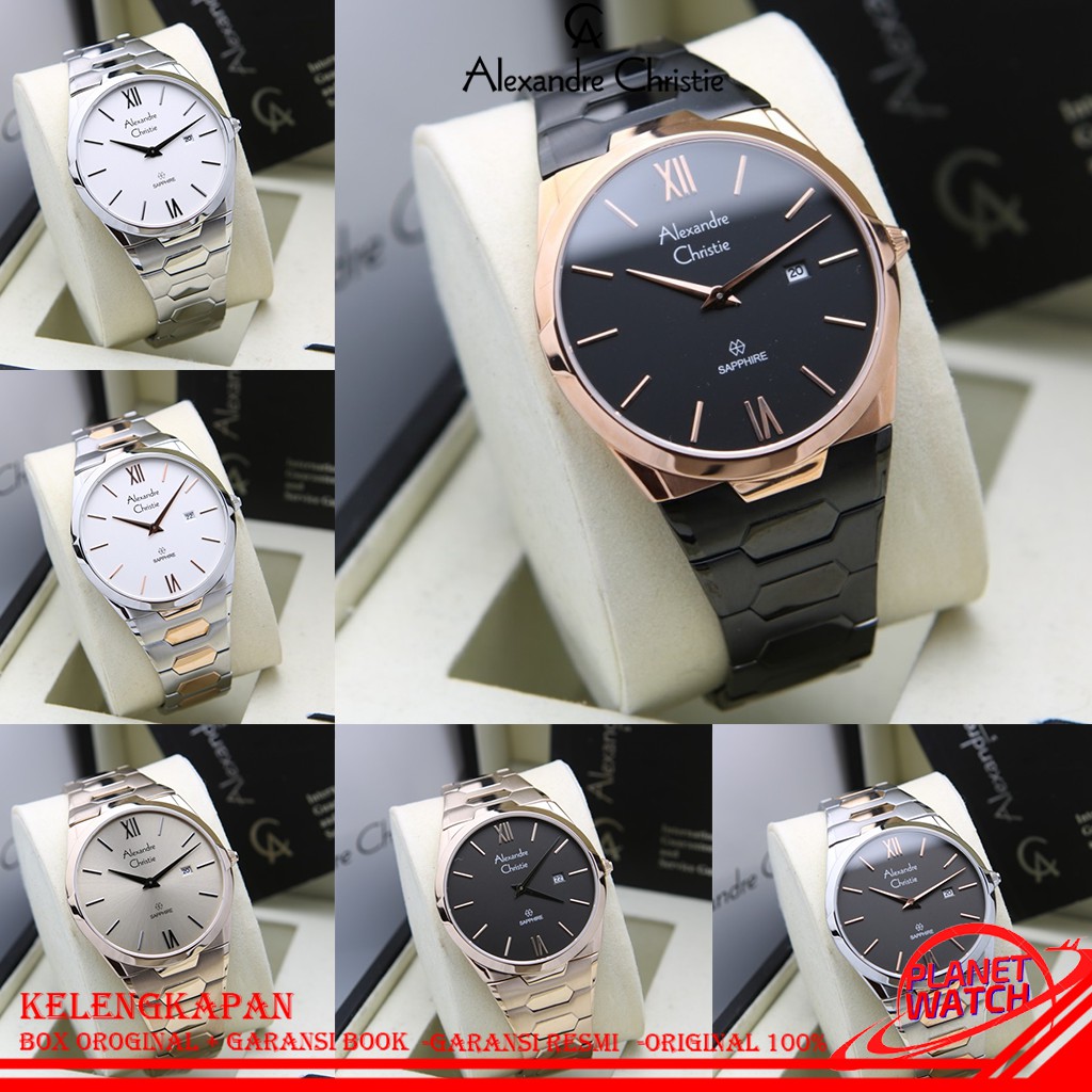 ALEXANDRE CHRISTIE PRIA ORIGINAL JAM TANGAN ALEXANDRE CHRISTIE SAPPHIRE ALEXANDER CRISTIE JAM AC8542