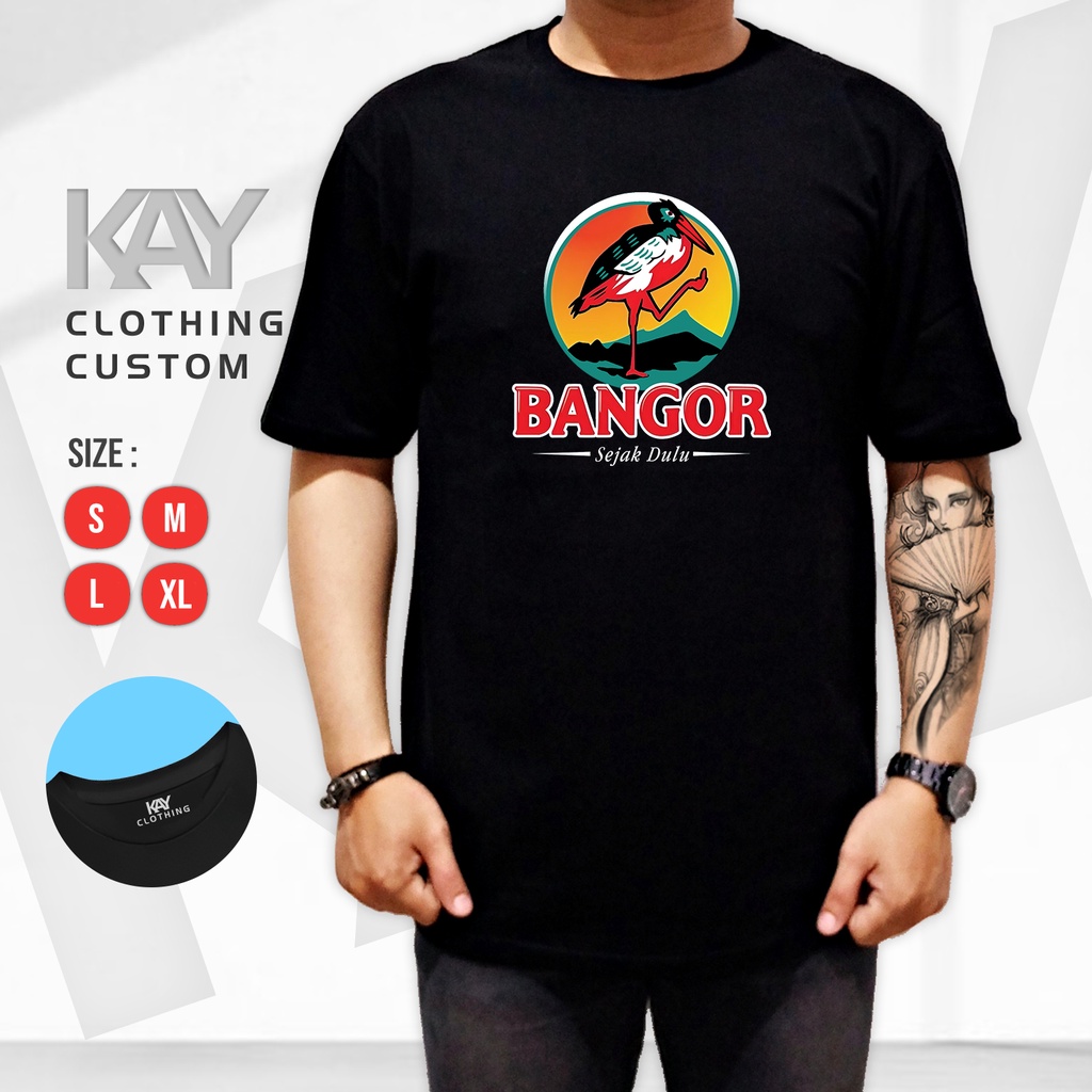 Kaos Distro TShirt Custom Pria Kaos Pria BANGOR Sejak Dulu Plesetan Kecap Bango S M L XL 2XL 3XL 4XL