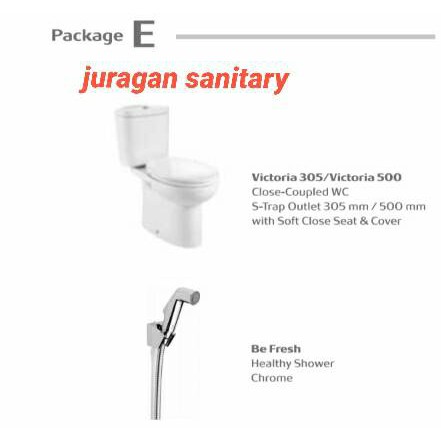 Paket PROMO Closet Victoria ROCA + Jet Washer Chrome ROCA