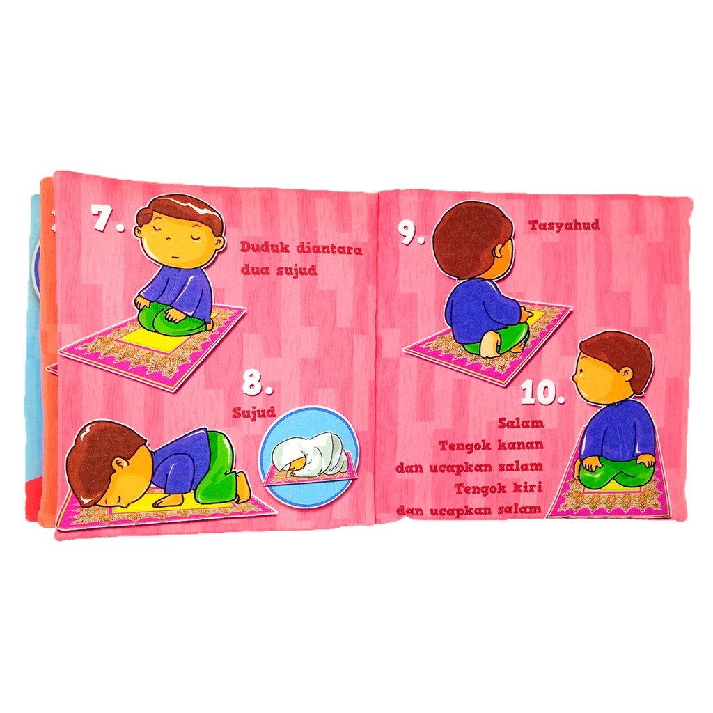 Buku Bantal Mari Kita Shalat Softbook Kain Mainan Edukasi Bayi