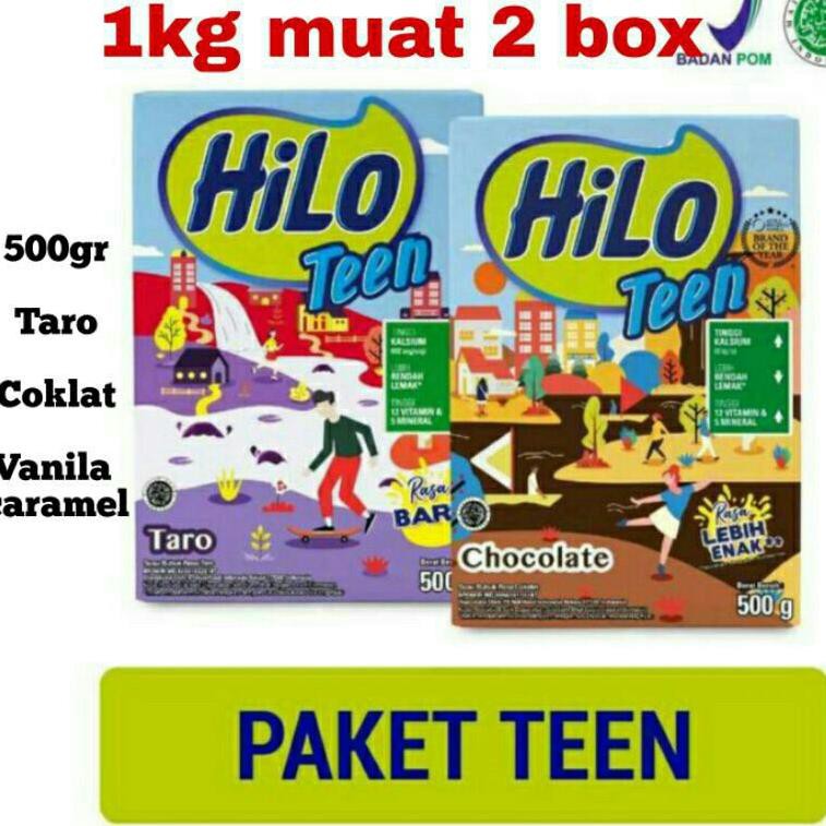 

mvv-77 Hilo Teen Vanilla caramel & Chocolate / coklat 750gr Taro 500gr .,.,