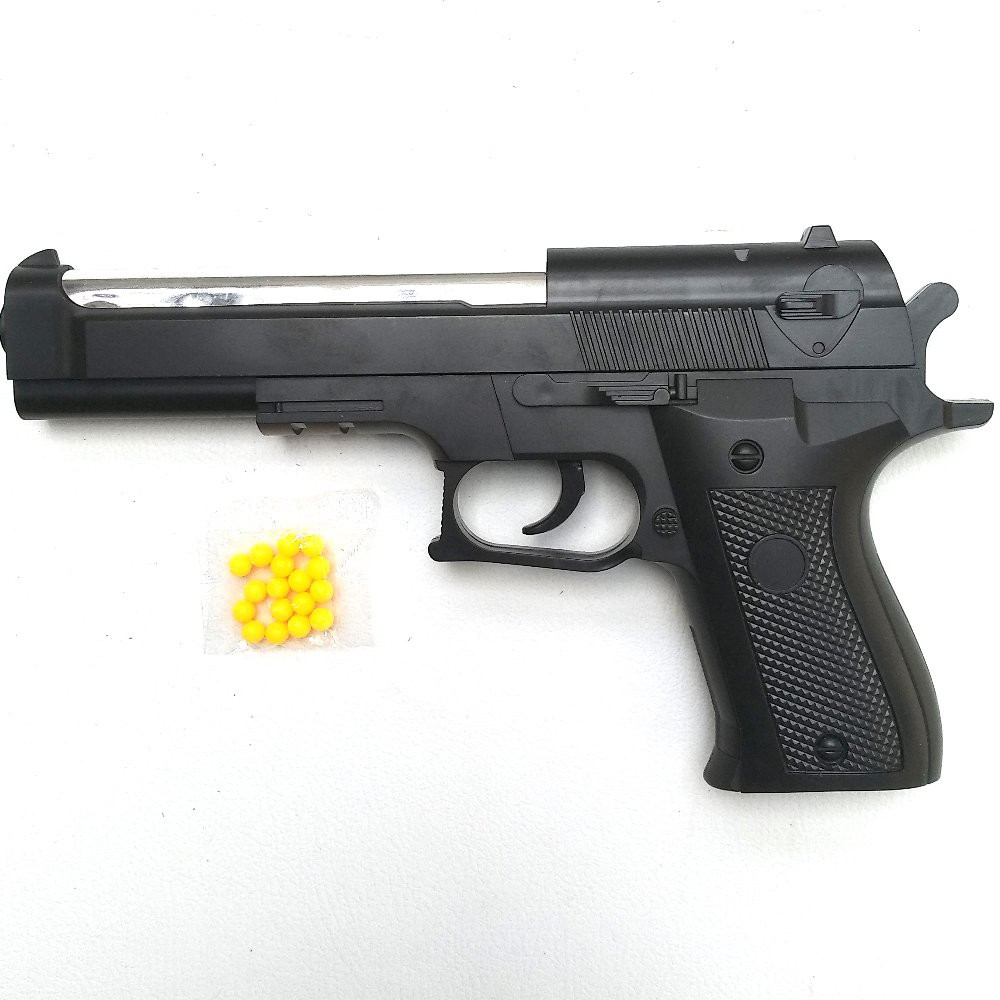  mainan  pistol  kokang tembak tembakan senjata air softgun 