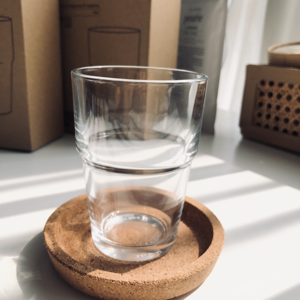 isi 6 pcs gelas Kaca Set gelas kopi murah gelas expresso gelas kopi unik gelas kaca bening gelas kop