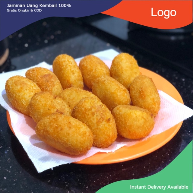 

Kroket isian ragout ayam dan wortel ISI 6pcs 100% HALAL tanpa bahan pengawet