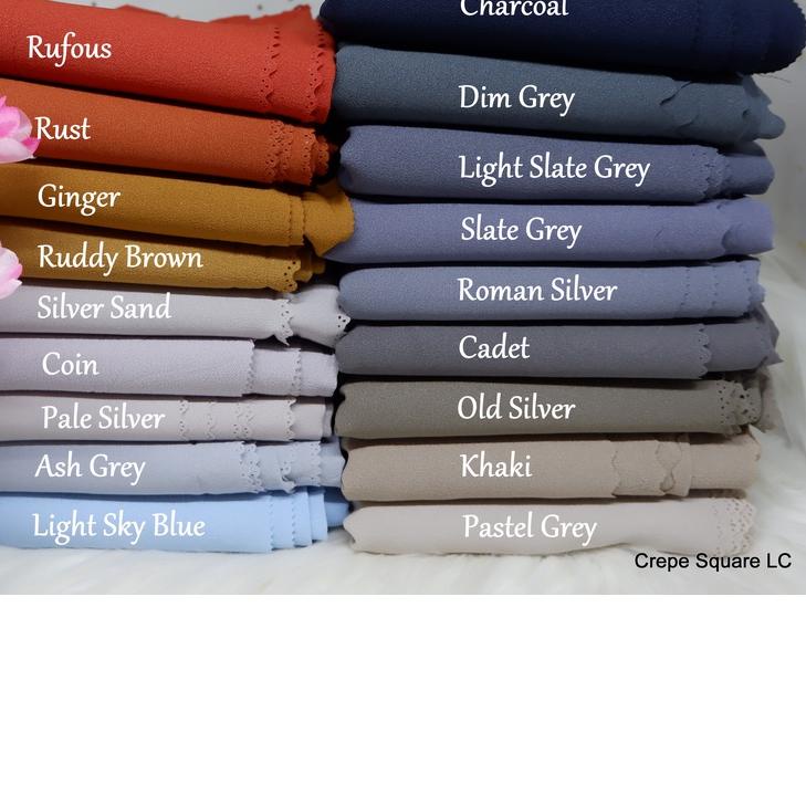 ۝ [ BISA ] HIJAB SEGI EMPAT CREPE SQUARE LC UMAMA / DIAMOND CREPE UMAMA / KERUDUNG SEGIEMPAT UMAMA ♩
