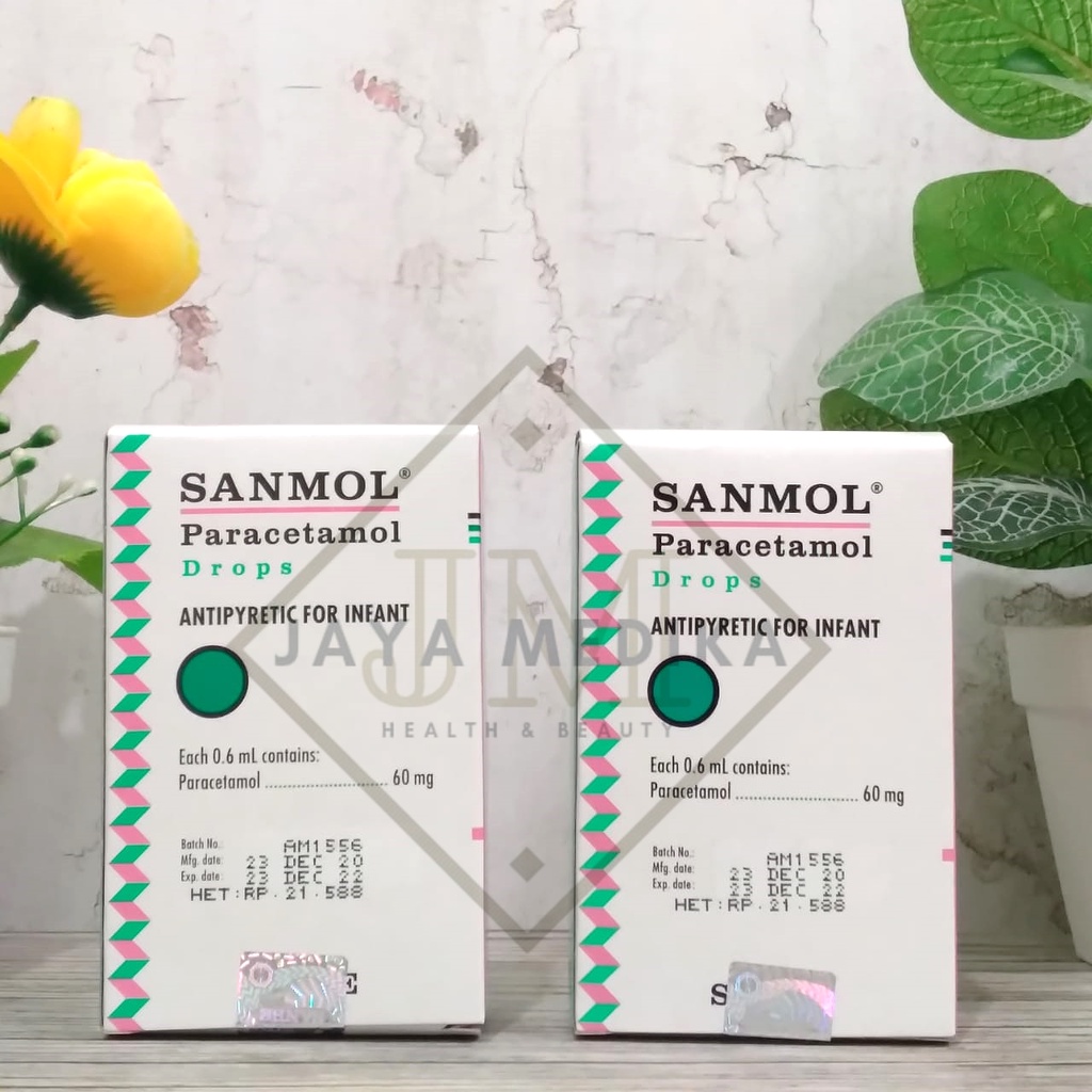 Sanmol Paracetamol Drops Pereda Demam Untuk Bayi