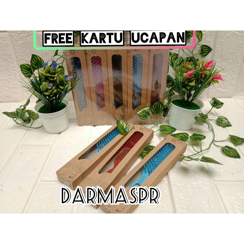 Souvenir 100 Pcs Sisir Sikat Kemasan box rustic Souvernir Hadiah Pernikahan Sovenir Murah