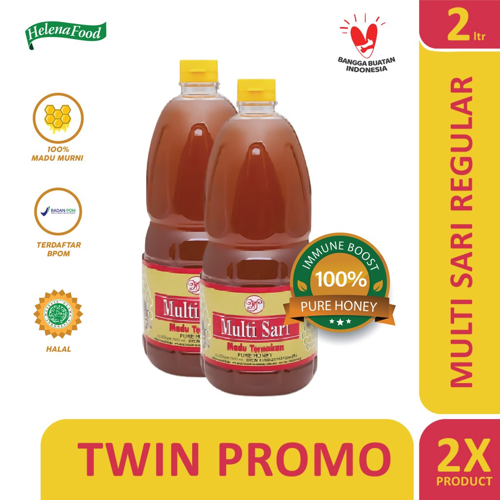 

MADU TERNAK ASLI PROMO Multisari Reguler 2000 ml Madu Murni Asli ( Twin Promo )