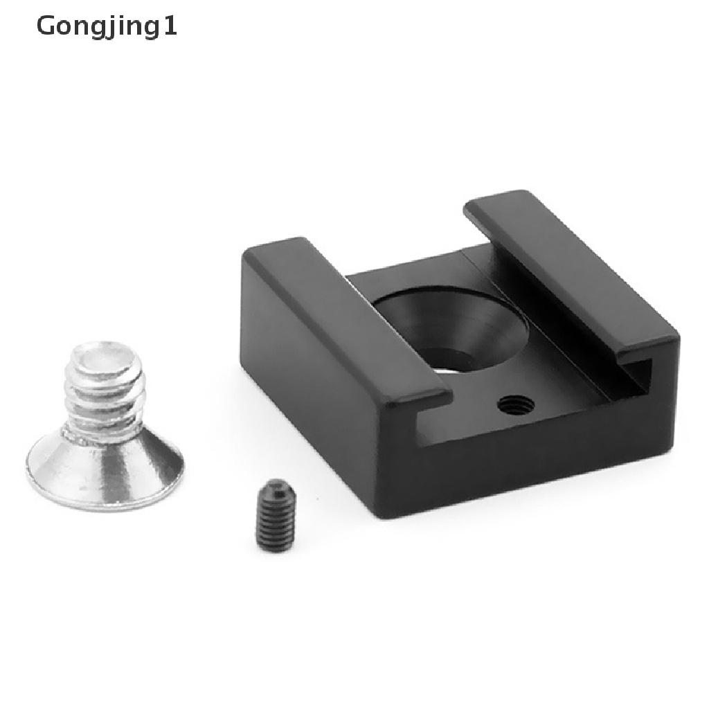 Gongjing1 Adapter Cold Shoe Mount Holder Lampu Flashmic Untuk Kamera