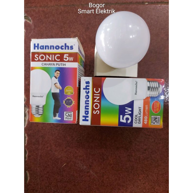 Lampu LED Hannochs Sonic 5W/ 5Watt Cahaya Putih