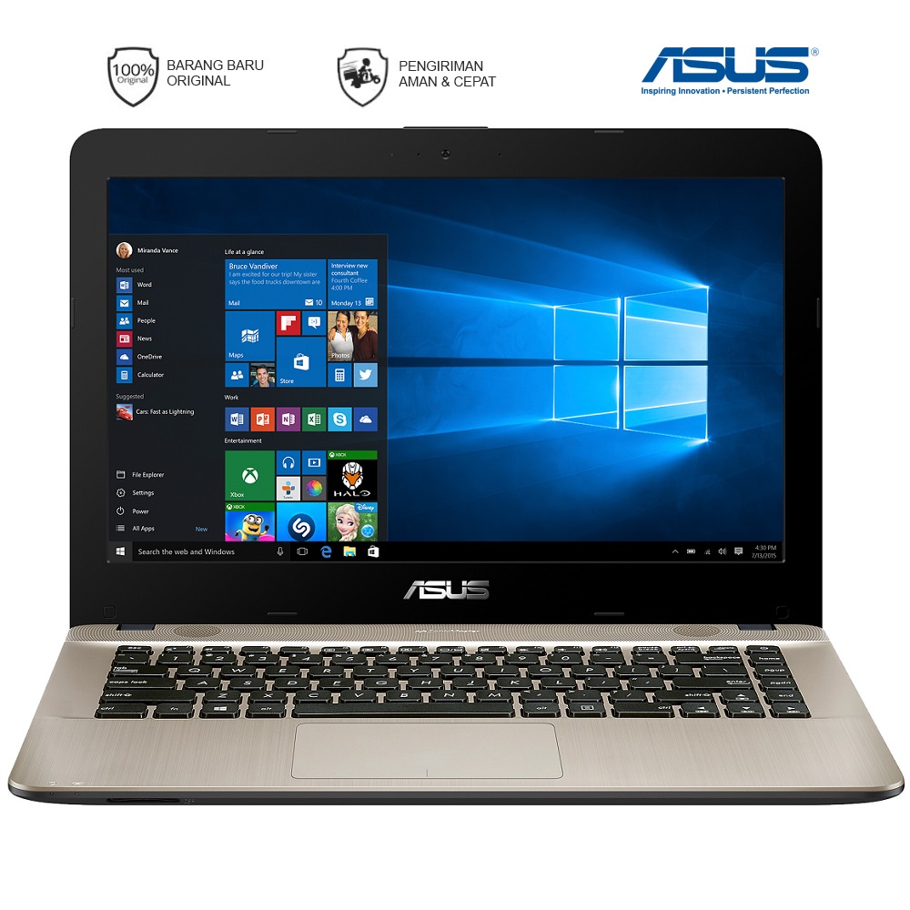 Laptop Notebook ASUS X441MA Cel N4020 14" 4GB 1TB DVD WIN10