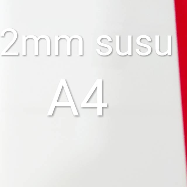 

Acryllc akrilik lembaran 2mm susu ukuran A4 (21x30cm)