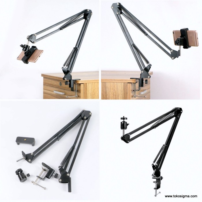 Overhead VIDEO Stand Boom Arm Kamera Mirrorless HP JEPIT MEJA Flat Lay