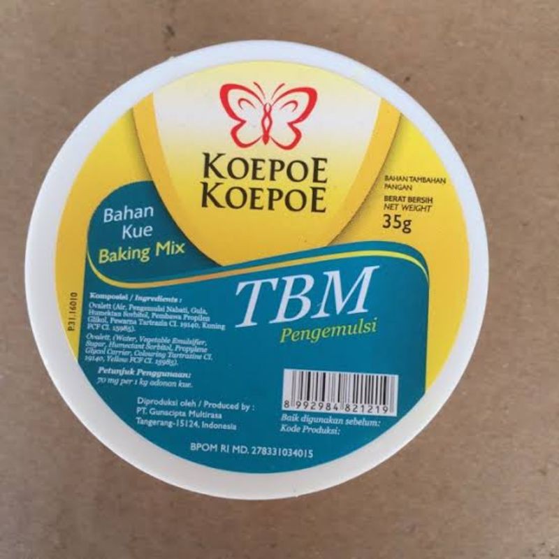 

TBM pengemulsi kue baking mix pengembang kue 35gr
