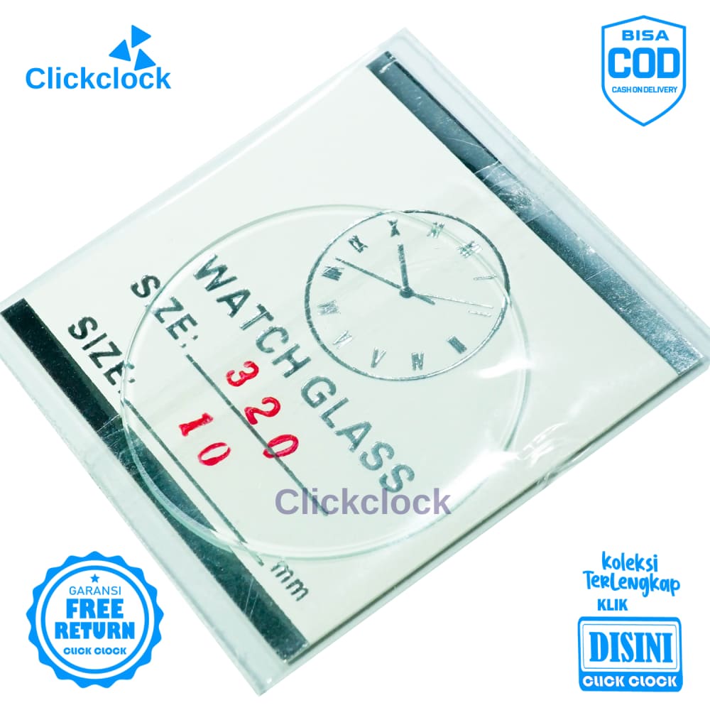 Kaca Jam Kaca Bahan Watch Glass PNC-320 Bagus 3,2 cm