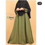 lilura olive size M || tencel X ditsy