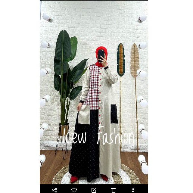 gamis syaina by smut mix model