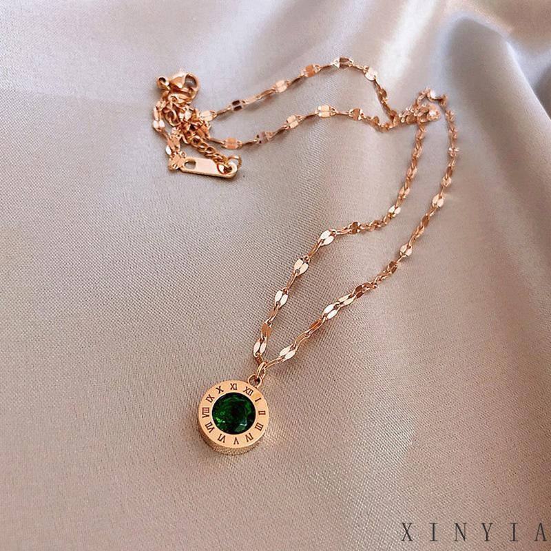 【COD】Kalung Titanium Blgari Rose Gold Anti Karat Selamanya / Kalung Titanium Wanita Korea Terlaris / Kalung Titanium 2023 Terbaru /