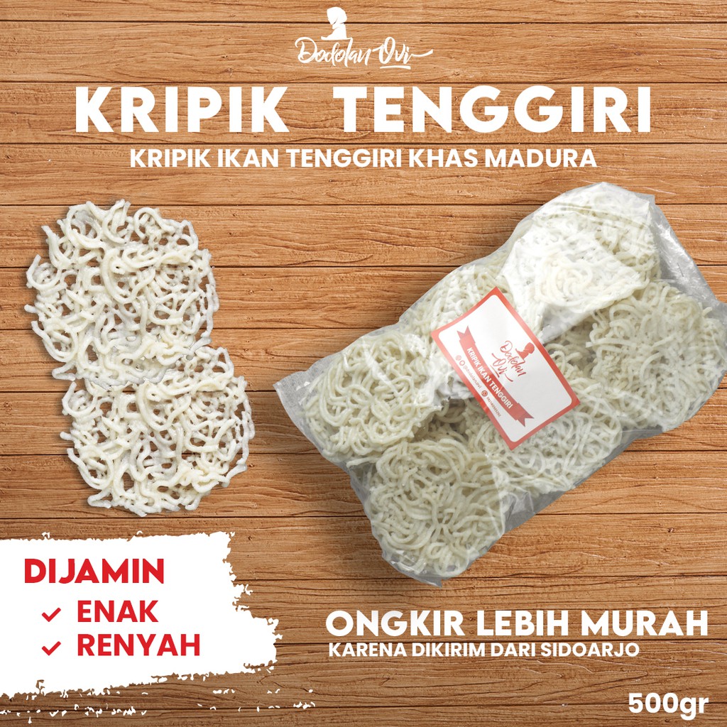 

Kerupuk Ikan Tenggiri Madura 500gr / 30biji