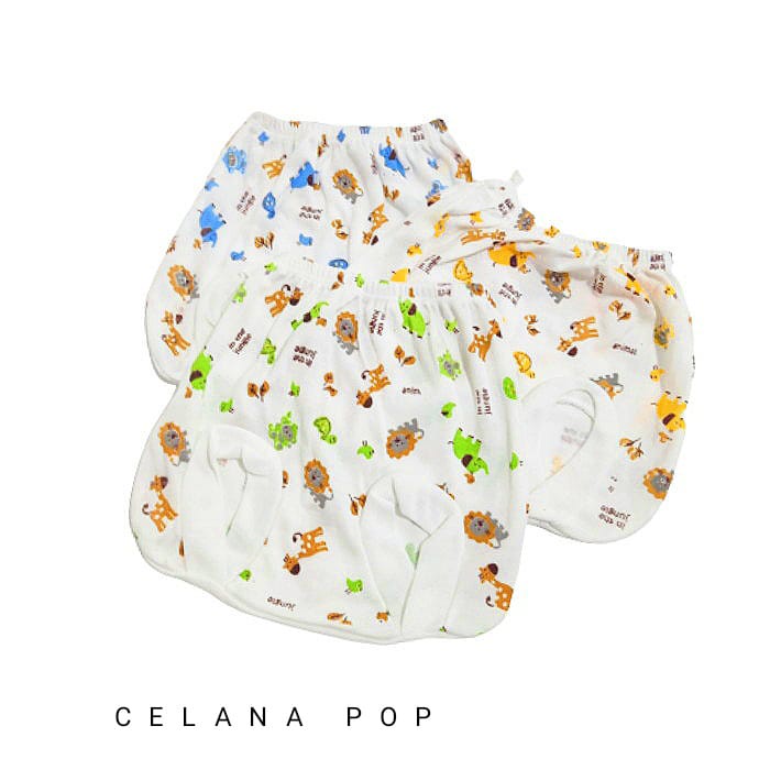 Celana Pop Bayi | Celana Motif Print Isi 3 Pcs