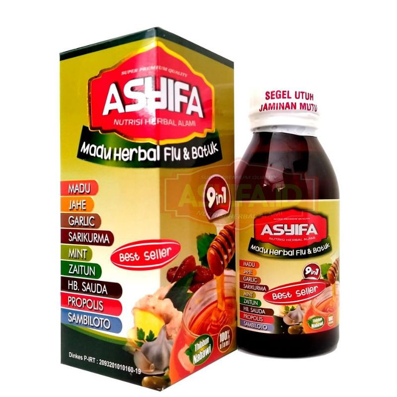 MADU BATUK "MADU HERBAL FLU DAN BATUK"  ASYIFA 9 IN 1 FLU DAN PILEK MADU BATUK ANAK DAN BALITA