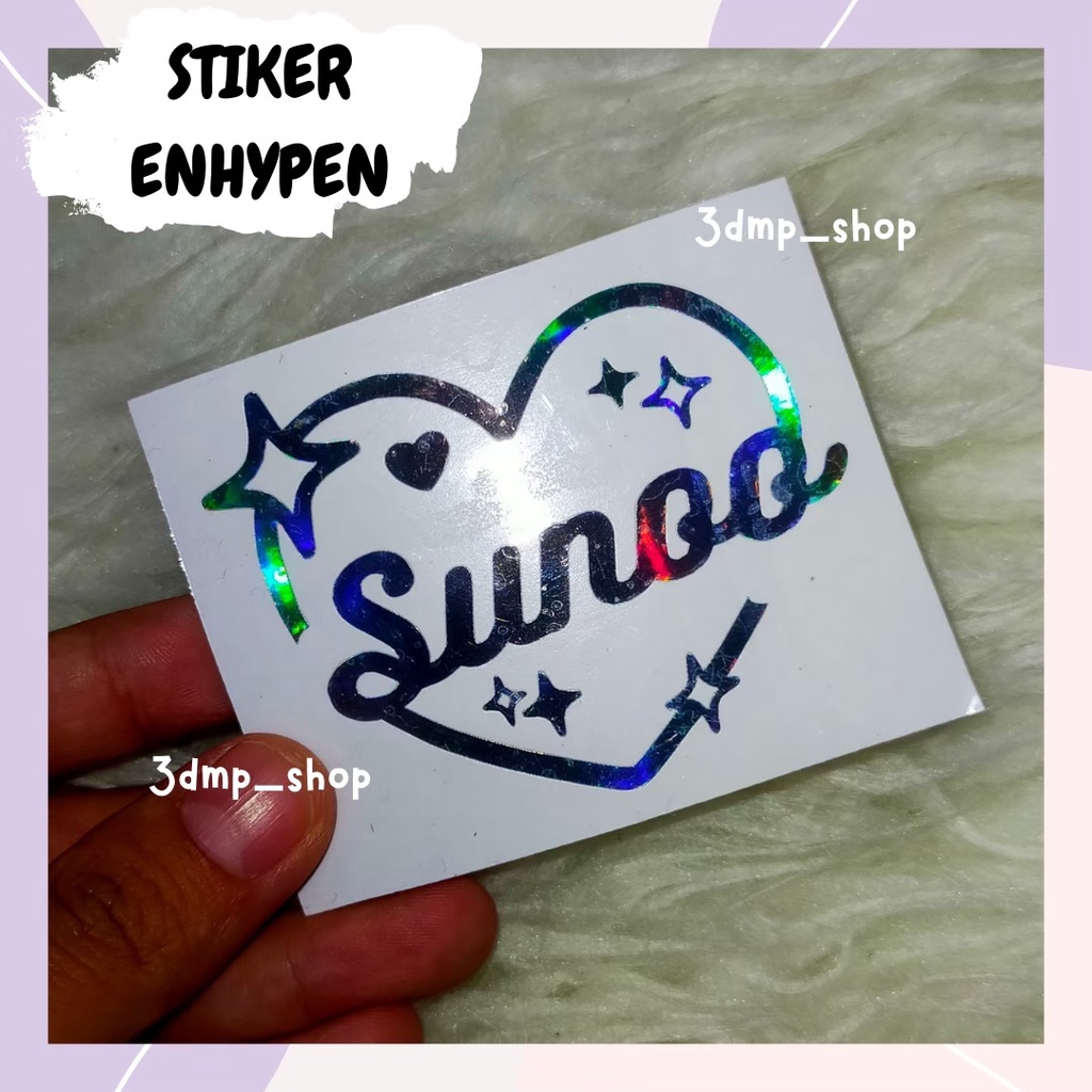 stiker hologram ENHYPEN all member