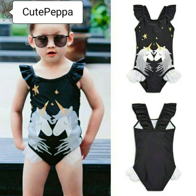 Baju renang unicorn anak onepiece swimsuit Import Shopee Baju renang unicorn anak onepiece swimsuit Import Shopee