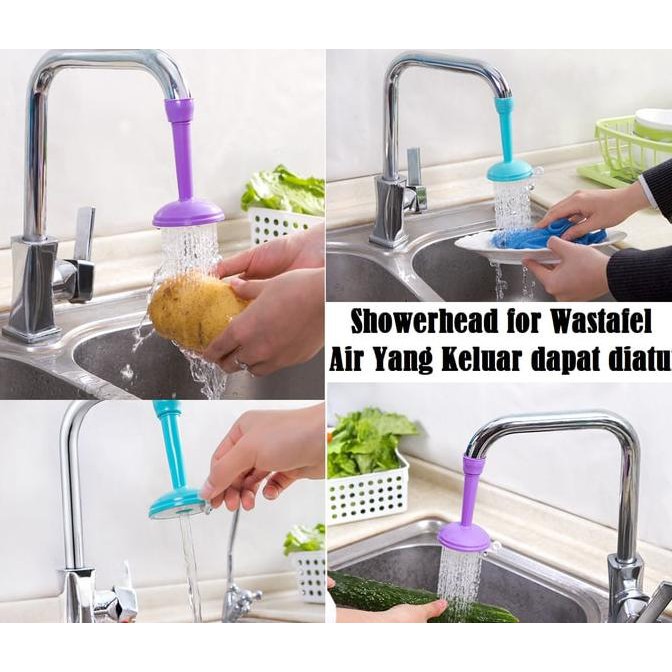 Sambungan Kran Air Wastafel Elastis Shower Keran Tambahan