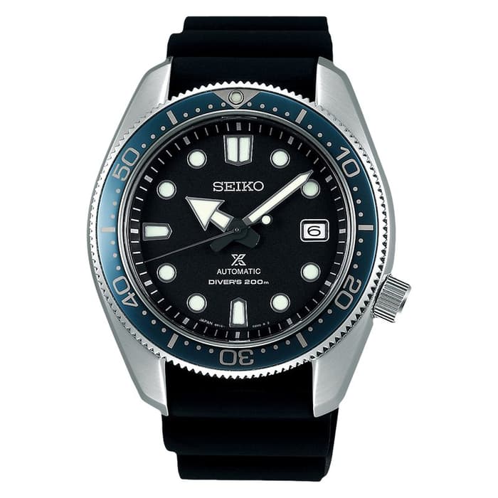 Seiko SPB079J1 Prospex The 1968 Automatic Divers Black Dial Black Resi