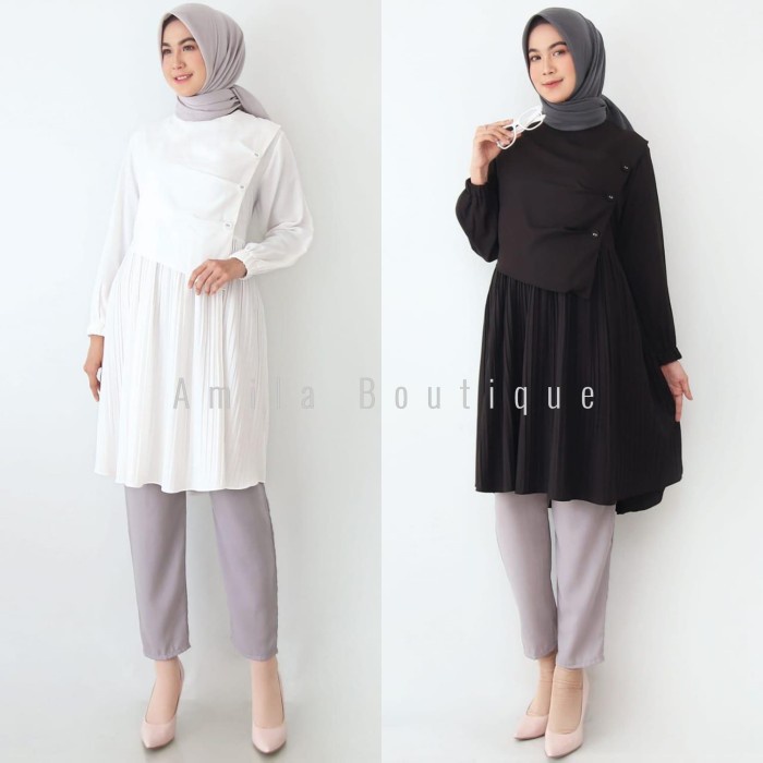 Fs - Blouse Wanita Bahan Moscrepe Kualitas Bagus / Crop Top Lenga RX876 Atasan Tunik Muslim/ Trish