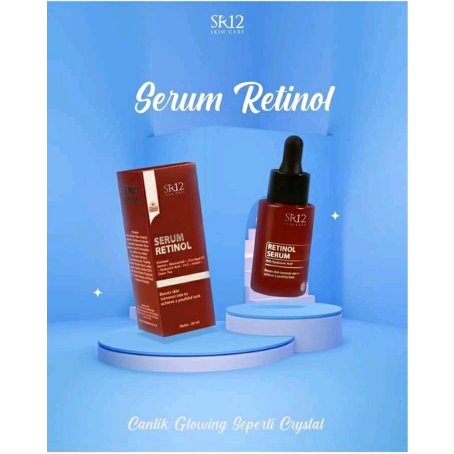serum retinol SR12 | serum glowing BPOM| serum glowing instan | serum anti keriput | serum flek hita